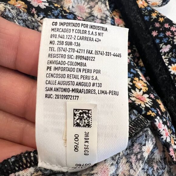 American Eagle Floral Tank Mini Dress Womens Sz. Medium Laced Sides Sundress NWT - Picture 13 of 13